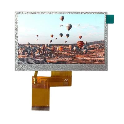 China 4.3 Inch TFT LCD Display 480x272 40 Pin LCD Display 500 Cd/M2 With RGB Interface for sale