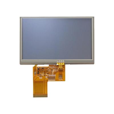 China 4.3 Touch Screen Display 400 Cd/M2 LCD Resistive Touchscreen 40 Pin RGB Interface for sale