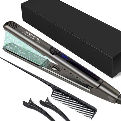 China Popular Ceramic Flat Iron Hair Curling Iron Fast Straight Professional Hair Straightener Hair Straightener Curl Iron Ceramic for sale