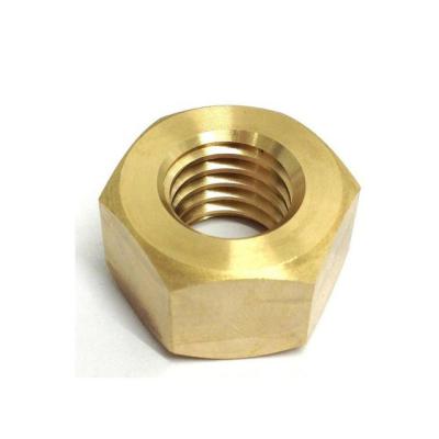 China Wholesale Industry General Factory Thin Knurled Thread Insert Brass Hex Nut for sale