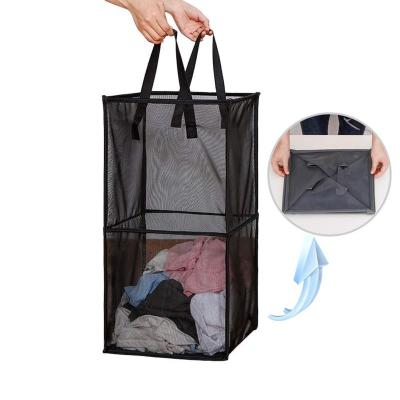 China Eclectic Portable Clothes Baskets for Laundry Hamper for Kids Room Automatic Folding Laundry Baskets with Easy Fold Handles for sale