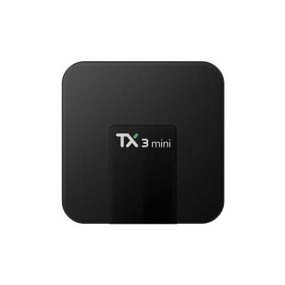 China Hot Seller Digital Signage Smart TV BOX TX3 Mini 2gb Quad Core 4K IPTV Android 9.0 TV Box 16gb RAM 2.4Ghz ROM WIFI for sale