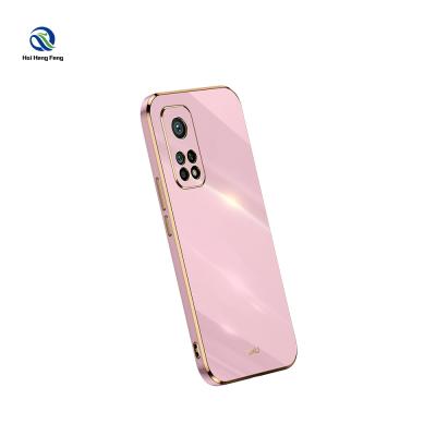 China Xiaomi 10t Silicone Plating Frame Anti-sweat Hive Design Anti-drop Straight Fashion Mobile Phone Case Xiaomi 10t for sale