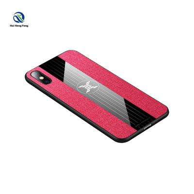 China New Pattern Cloth Phone X Cloth Inclusive Cover Device Silicone TPU Shell Phone X for sale