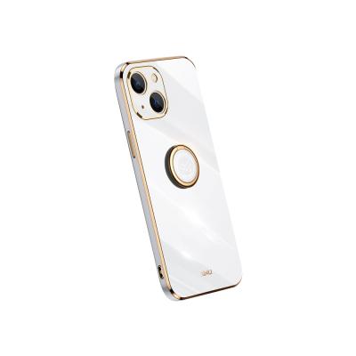 China Fashion 6D Slim Mini And Light Anti-fall Phone 13 Electroplating Case With Straight Frame for sale