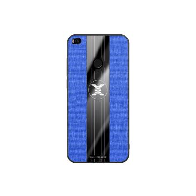 China 2021 Brand New Anti-drop PC+TPU Frosted Dustproof And Drop-proof Soft Cell Phone Shell Fabric Pattern Shell Case For xiaomi max 2 for sale