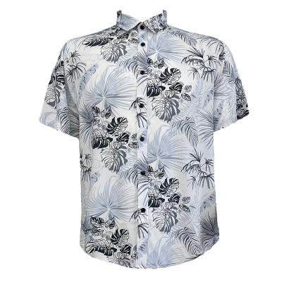 China 2021 New Style Fashion Viscose Men's Anti-pilling Shirt Breathable 100% Short Sleeve Shirt for sale