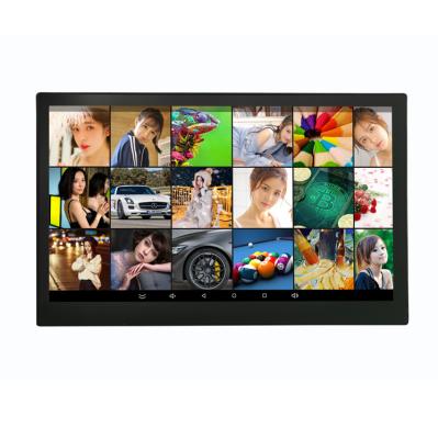 China Wifi Factory Custom21.5 Inch Museum Digi Pictures Digital Photo Frame Full HD Android Touch Screen Widescreen for sale