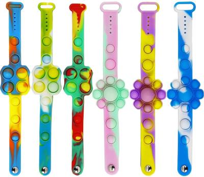 China Toy Between Us Hot Fidget Bracelet Toys Simple Rainbow Fast Pioneer Fast Delivery Silicone OEM Fast Delivery Silicone Wristband Toy for sale