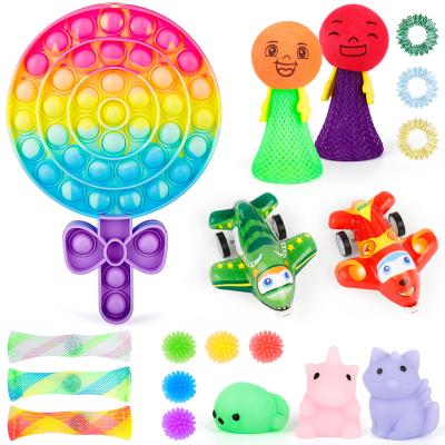 China Newest Push Bubble Effort Toy For Autism Popper Game Toy For Kids Boys Girls Lollipop Set Bubble Popping Sensory Sticky Person Toy for sale