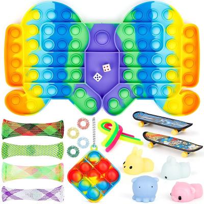 China Extra Large Huge Wolf Big Board Game Sensory Toy Pack Push Bubbles Jumbo Hot Silicone Stirring Person Stirring Toys for Kids and Adults for sale