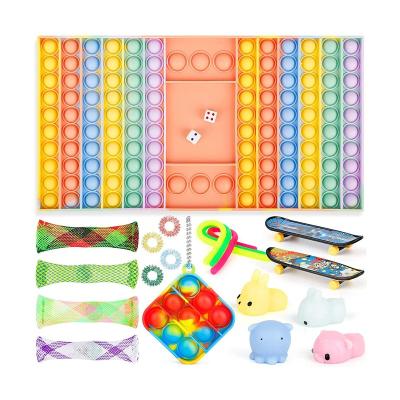 China Relieve Stress Anti-Anxiety Relaxing Hot Restless Person Toys Pack Relieve Anxiety And Stress For Kids Adults 19 PCS Big Game Restless Person Toy for sale