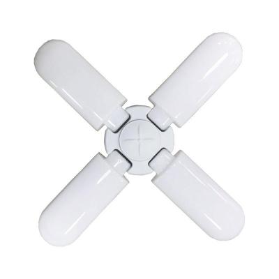 China LANDSCAPE hot sale led four leaf fan light folding E27 super bright energy saving garage leaf light for sale