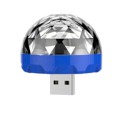 China USB MINI DISCO LIGHT Mini Disco Led Party Car Festival Wedding Mini Light Bulb Rotary USB Light Bulb for sale