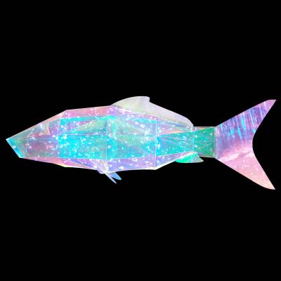 China Commercial Use Fantasy Color Fish Sculpture Led Light Pattern For Outdoor Street Decoration Holiday Lights Christmas Decoration for sale