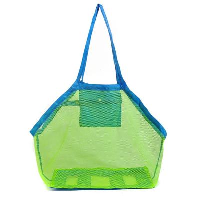 China Mesh Tote Bag Large Mesh Beach Tote Bag Portable Beach Toy Storage for Kids for sale