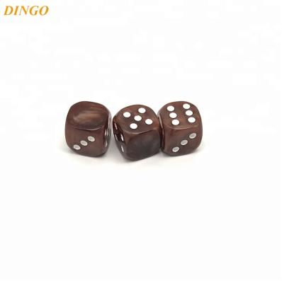 China Beautiful Wooden Dice Sets for Promotional Game Playing Dice and Gift RPG Dice Sets in Colorful Blue, Green, Yellow, Black Colors for sale