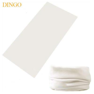 China Blank White 100% Polyester Multifunctional Used Bandana for sale