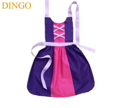 China Mats Wholesale Beehive Girl Children Little Lovely Dress Baby Cotton Kitchen Cooking Anna Aprons Children Kids Princess Apron for sale