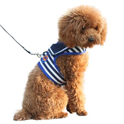 China Viable Professional Manufacture Navy Dog Harness Vest Cheap Pet Harness And Leash for sale