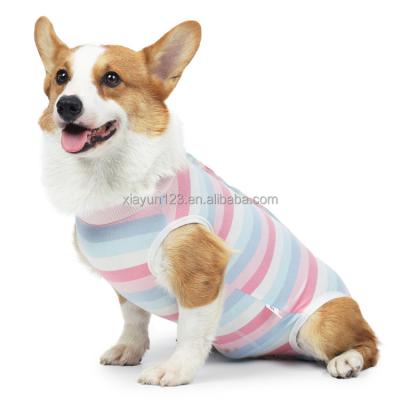 China OEM/ODM Pet Anti-Scratch Hair Loss Sleep Weaning Clothes Small Dogs Pajamas Stocked Breasted Wearing Postoperative Clothes Roupas Home for sale