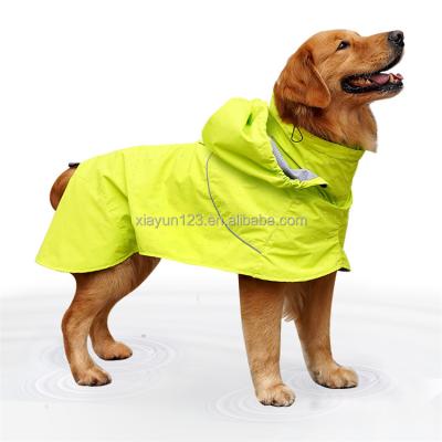 China OEM/ODM Full Breed Nylon Poncho Dog Rain Coat Adjustable Tarp Dog Raincoat Sustainable Waterproof Pet Clothing for sale