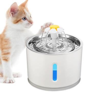 China New Design Pet Driver 360 Dog Water Fountain USB Automatic Automatic Stainless Steel Pet Cat Water Dispenser OEM/ODM Drinking Station for sale