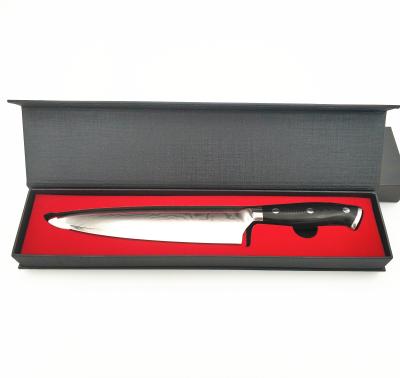 China Viable VG10 core with 67 layers of Damascus Knife steel chef with wooden box for sale