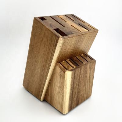 China Sustainable Wooden Magnetic Knife Block For Knife Display And Storage for sale