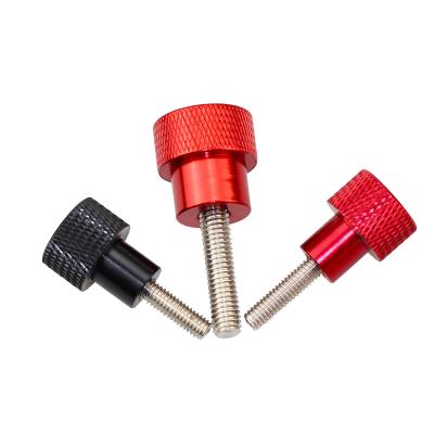 China Thumb screw knurling round knurled knob. flat head thumb knurled bolts for hands M6 M8 M10 for sale