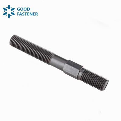 China Carbon Steel M12 M14 M16 M18 M20 M22 M24 M30 Middle External Carbon Steel Stud Bolt Hex Bolt Hex Stud Bolt for sale