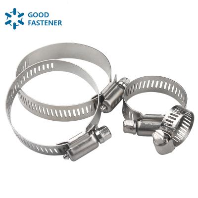 China Heavy Duty Stainless Steel Pipe Clip Stainless Steel American Kind Large Hose Clamp for sale