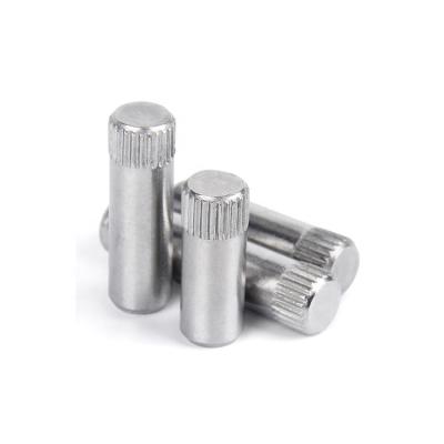 China Knurled Stainless Steel Stainless Pins Straight Pin Spring Knurled Plunger Loaded Pin Knurled for sale