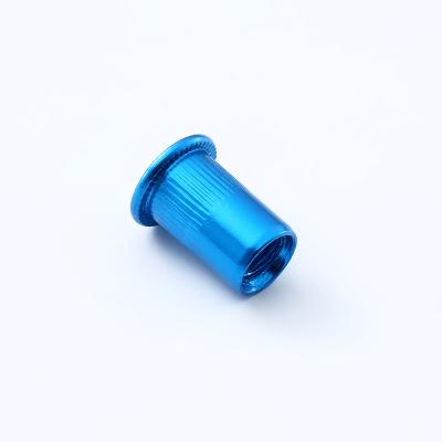 China Quality supplier fasteners aluminum alloy 6061 rivet 7075 colorful anodizing aluminum nut GB17780 for computer case and drone for sale