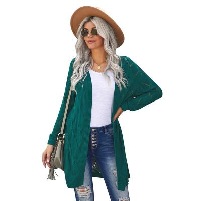 China Wholesale Anti-Wrinkle Bubble Sleeve Side Split Shaggy Oversized Knitted Cardigans For Women for sale