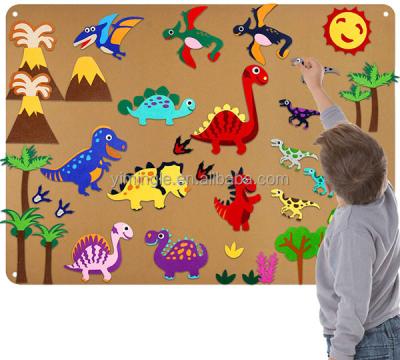 China Zoo Animals Eco-friendly Material Woodland Felt Board Story Set Preschool Toddlers Flannel Board Stories Classroom Learning Storytelling Wall Activity for sale