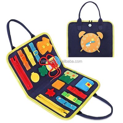 China Dressing table toy children's eco-friendly educational learning board, cute and fashionable, children's busy dress-up toy set board for sale