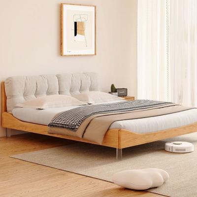 China Modern Luxury Quality Wooden Apartment King Size Bedroom Furniture Modern Soft Minimalist Bedroom Bed With Storage for sale