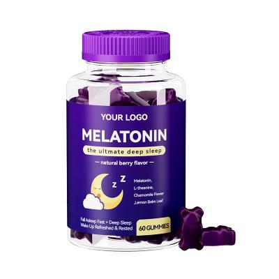 China Hot Sale Bear Organic Melatonin Sleep Support Organic Bears Gummy ODM ODM Halal Add Good Sleep Support Gummies Fudge With Man Woman Kids for sale