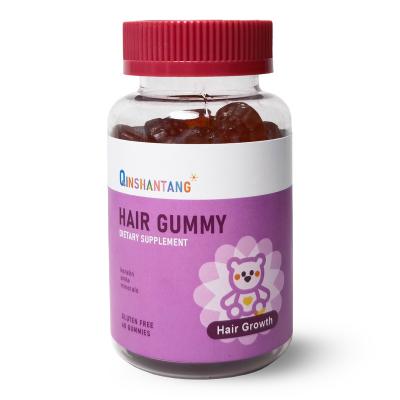 China Support Hair Nail Growth Skin Vegan Healthy Organic Hair Grow Gummies Bear Vegan Biotin Collagen Gummies Hair Skin Nails for sale