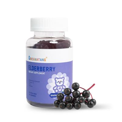 China Boost Immune System Provide Help For Cold Immune Elderberry Gummies Zinc Vitamin D Support Black Sambucus Gummies Elderberry For Kids for sale