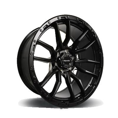 China Kipardo 20 inch black aluminum rims 6 holes pcd 6x139.7 4x4 wheels for sale