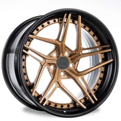 China Kipardo Aluminum 18 24 Inch 2 Inch Deep Concave 3 Piece Forged Alloy Wheels Rims for sale