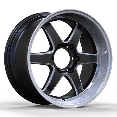 China Kipardo 18x9.5 18x10.5 Aluminum Black Milled Deep Lip Aluminum Flow Shaped Rims for sale