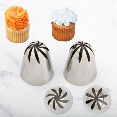 China Sustainable Hot-selling Amazon Cake Tool 8 Tooth 4 Piece Set Decorating Spout for sale