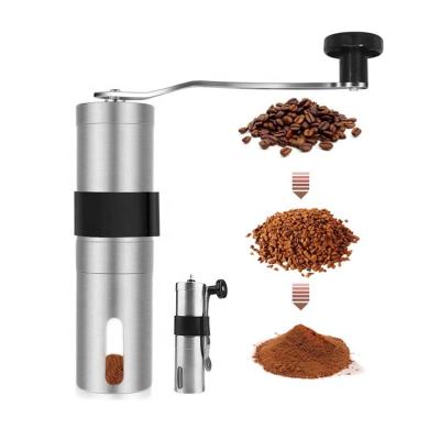 China WITH LID Stainless Steel Manual Mini Coffee Grinder Burr Spice Grinder Ceramic Coffee Grinder for sale