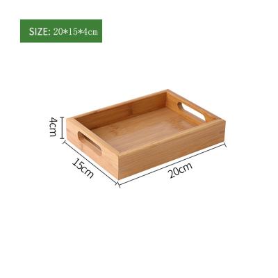 China Bamboo Kitchenware Tea Tray Dinner Bed Tray Bamboo Serving Tray for sale