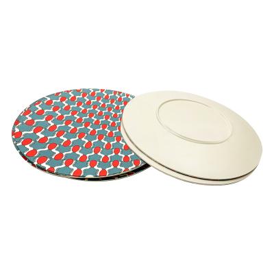 China Sustainable 8 Inch Wholesale Bamboo Fiber Eco-Friendly Dinner Plate for sale