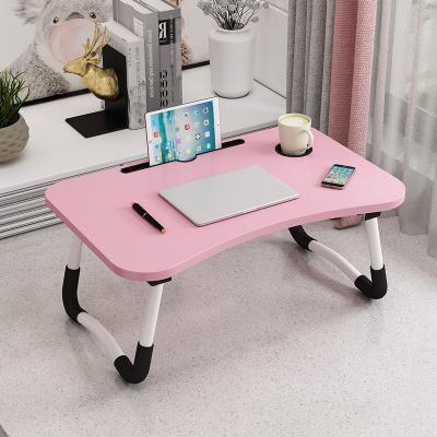 China Foldable Laptop Table for Bed, Breakfast Tray Portable Mini Picnic Desk Storage Space Laptop Folding Table for sale