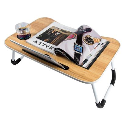 China Side Foldable High Quality Portable Table Bed Study Floding Wooden Laptop Table for sale